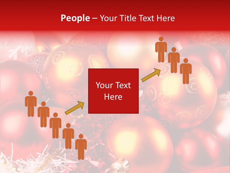 Red Celebrate Glass PowerPoint Template
