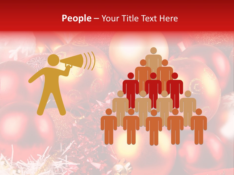 Red Celebrate Glass PowerPoint Template