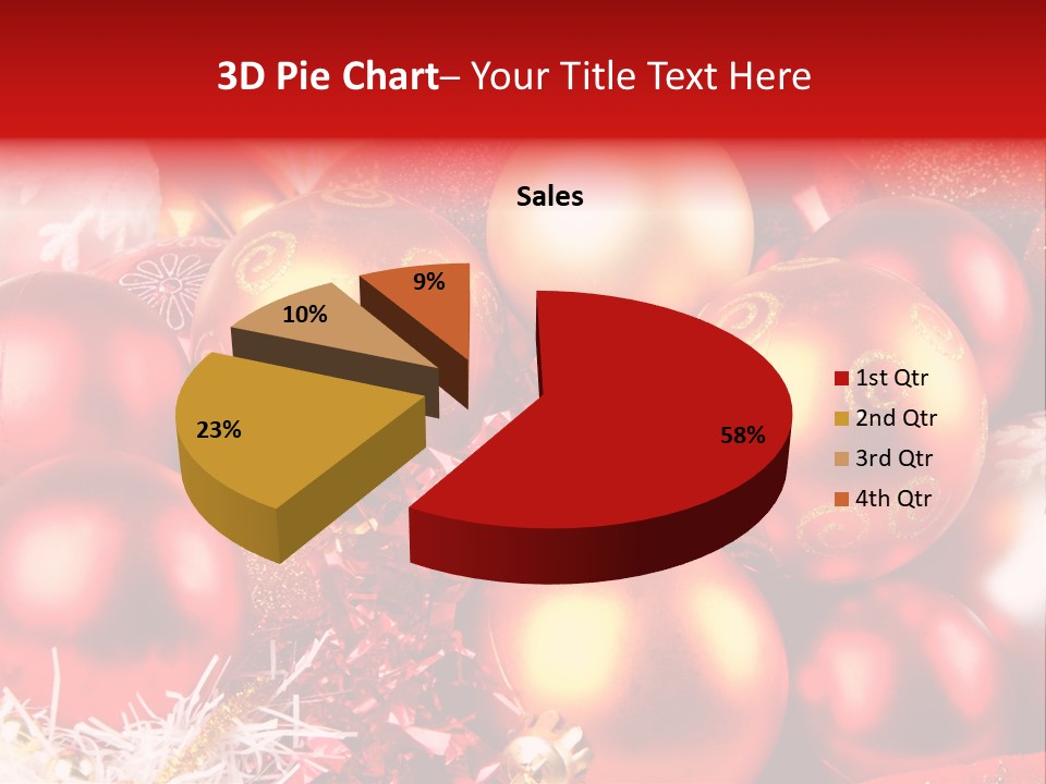 Red Celebrate Glass PowerPoint Template