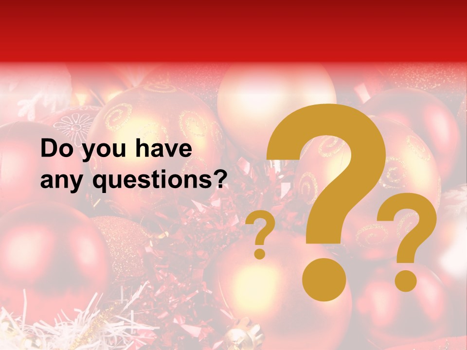 Red Celebrate Glass PowerPoint Template