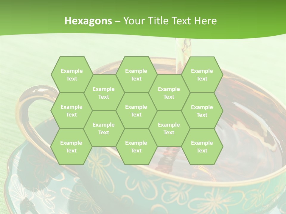 A Cup Of Tea Is Being Poured Into It PowerPoint Template