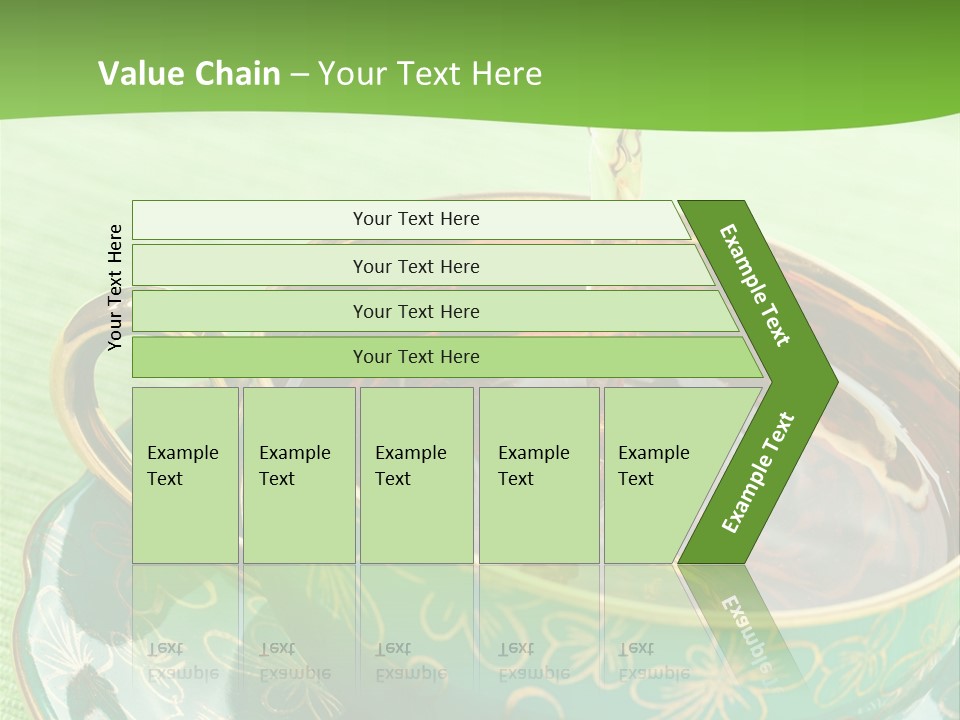 A Cup Of Tea Is Being Poured Into It PowerPoint Template