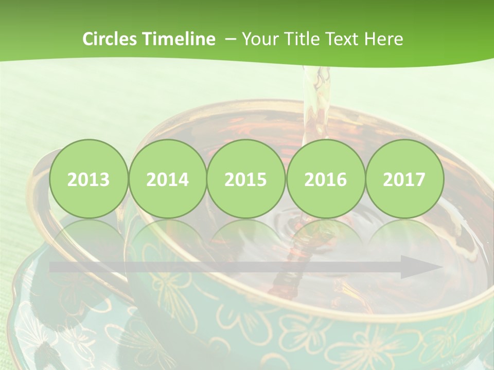 A Cup Of Tea Is Being Poured Into It PowerPoint Template