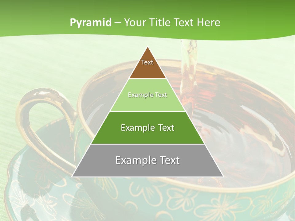 A Cup Of Tea Is Being Poured Into It PowerPoint Template