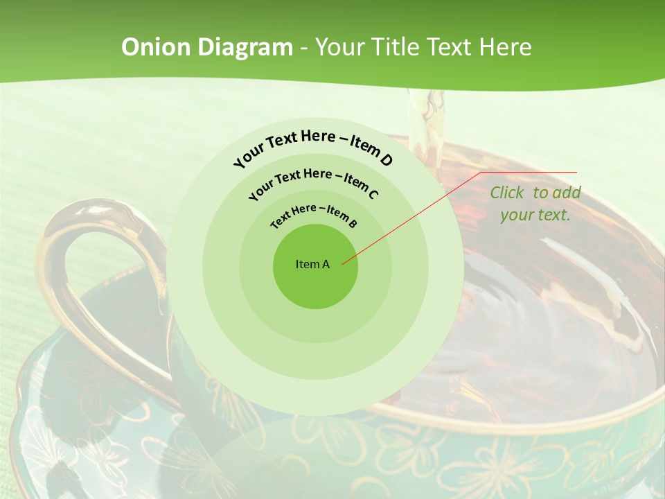 A Cup Of Tea Is Being Poured Into It PowerPoint Template