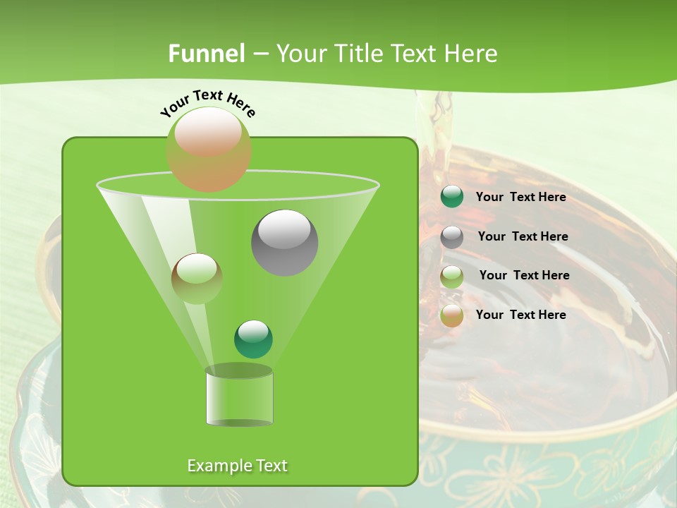 A Cup Of Tea Is Being Poured Into It PowerPoint Template