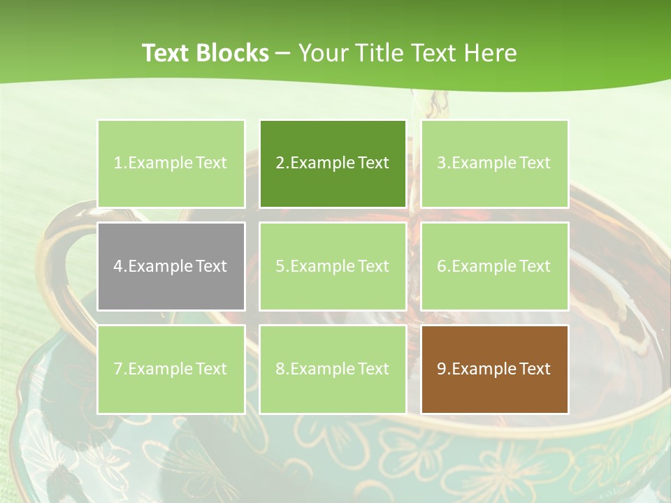 A Cup Of Tea Is Being Poured Into It PowerPoint Template