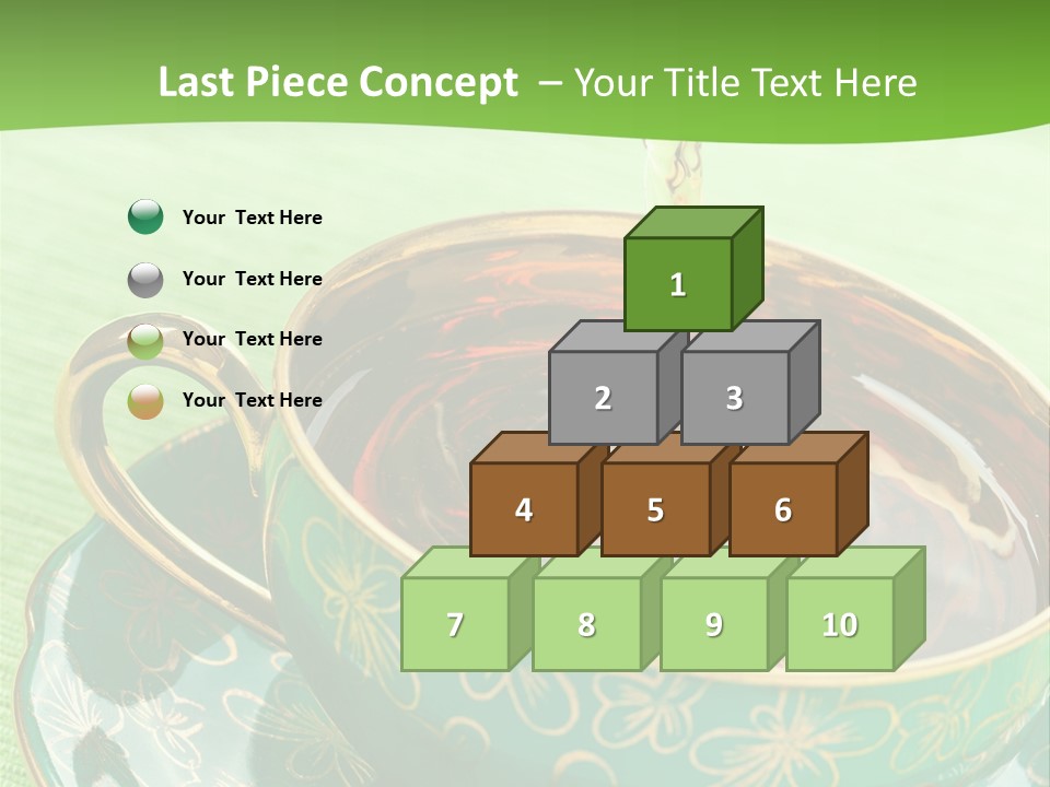 A Cup Of Tea Is Being Poured Into It PowerPoint Template