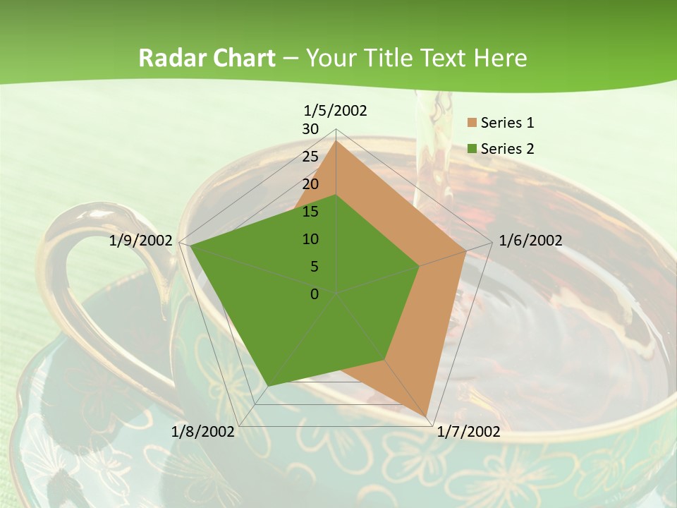 A Cup Of Tea Is Being Poured Into It PowerPoint Template