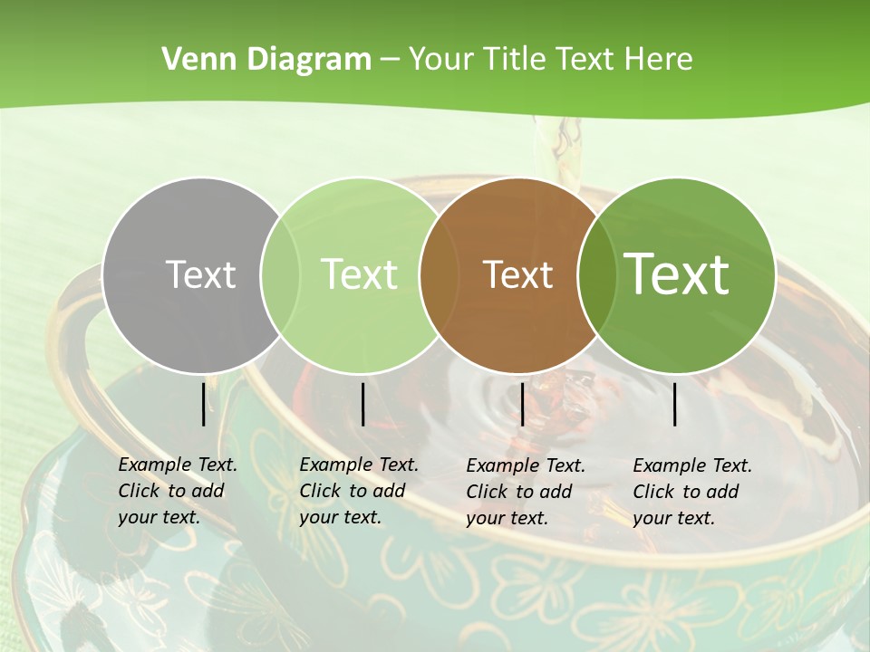 A Cup Of Tea Is Being Poured Into It PowerPoint Template