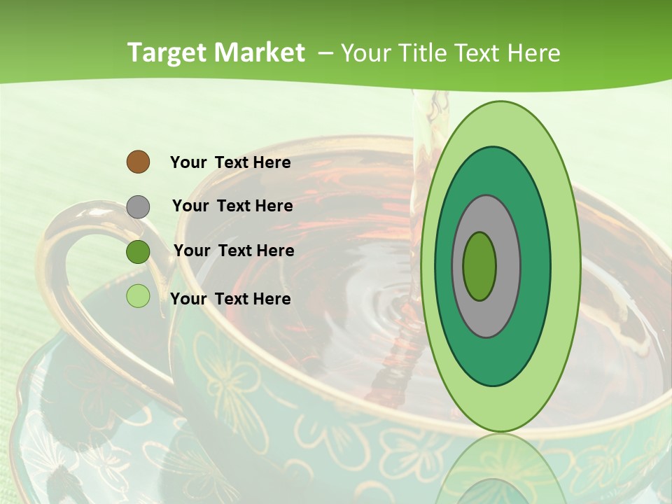 A Cup Of Tea Is Being Poured Into It PowerPoint Template