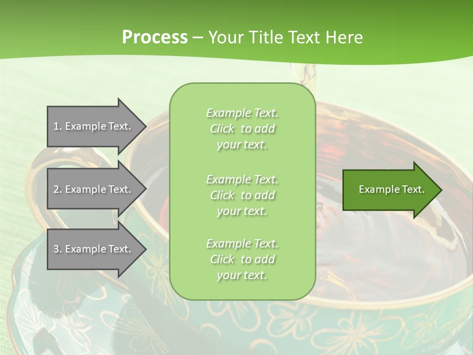 A Cup Of Tea Is Being Poured Into It PowerPoint Template