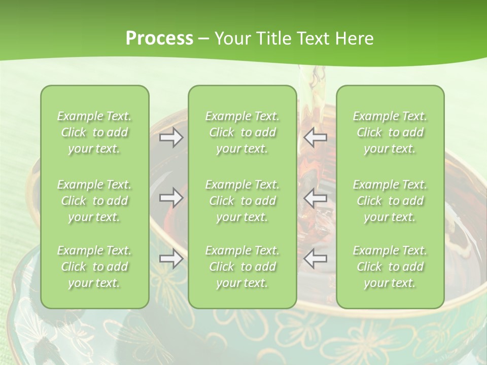 A Cup Of Tea Is Being Poured Into It PowerPoint Template