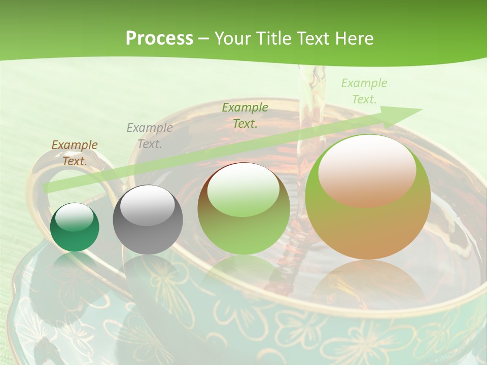 A Cup Of Tea Is Being Poured Into It PowerPoint Template