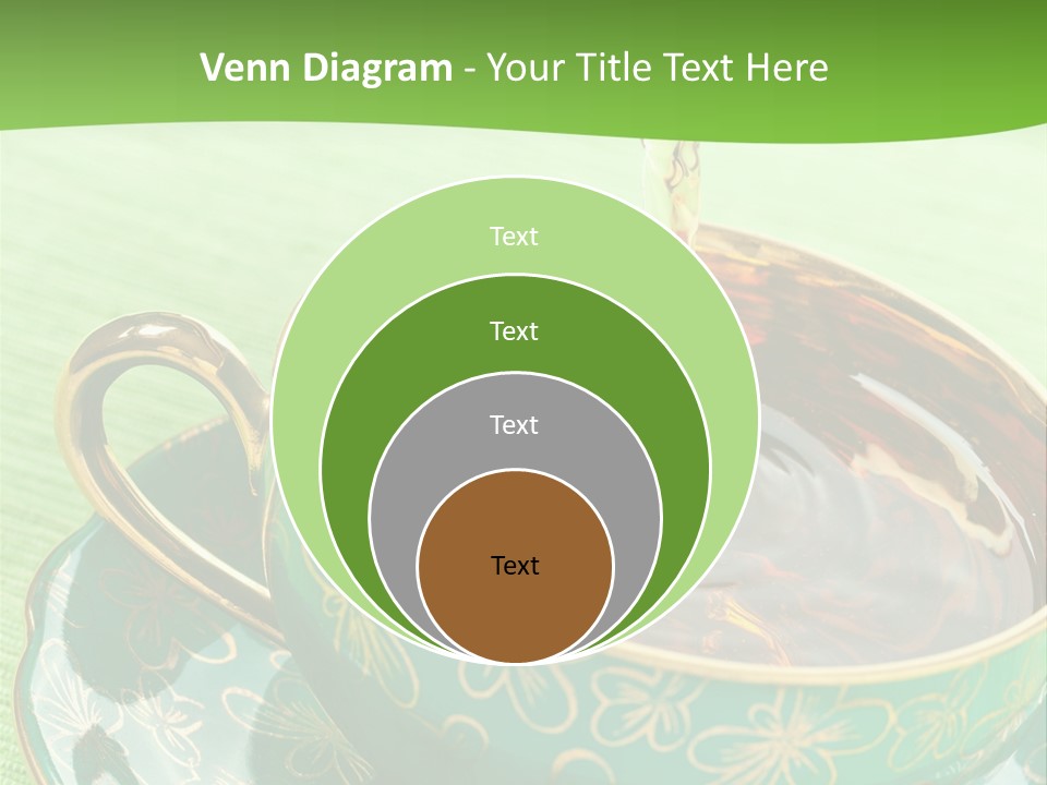 A Cup Of Tea Is Being Poured Into It PowerPoint Template