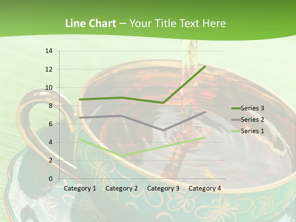A Cup Of Tea Is Being Poured Into It PowerPoint Template