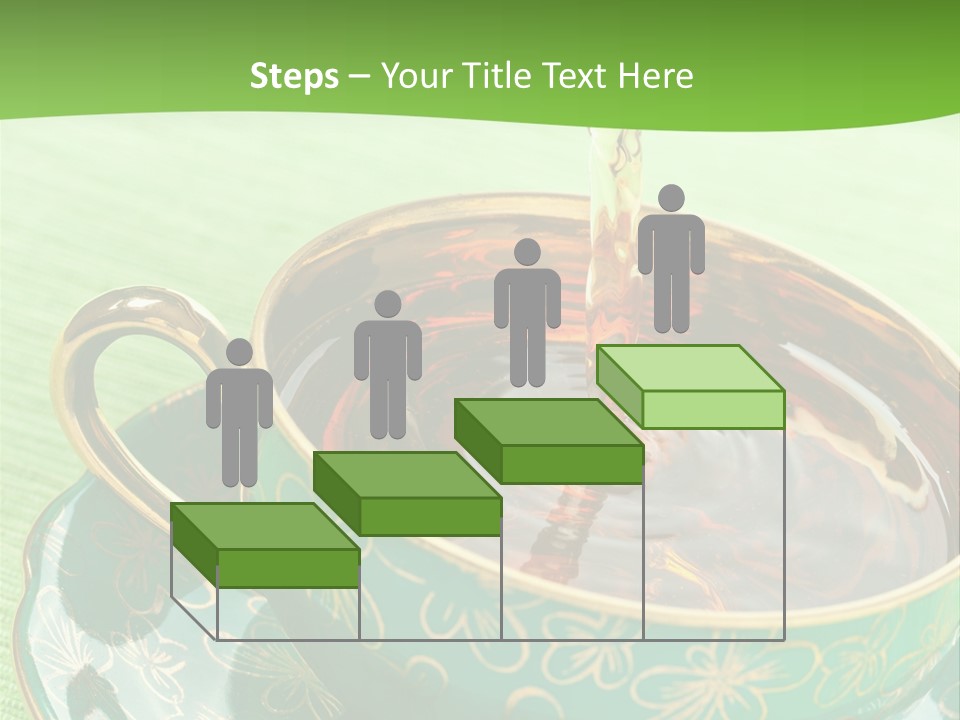 A Cup Of Tea Is Being Poured Into It PowerPoint Template