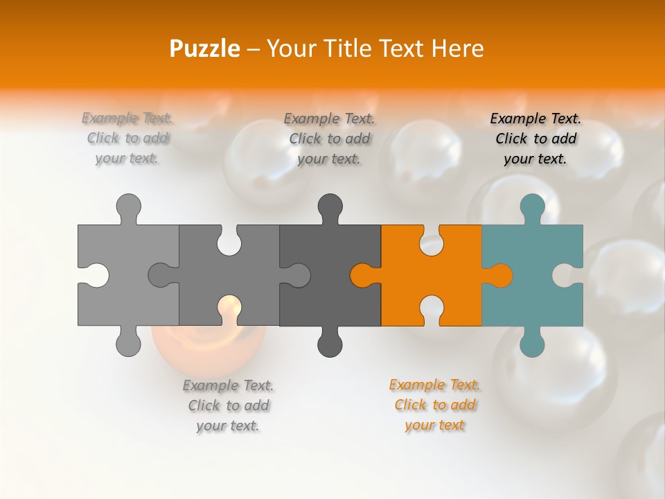 Abstract Elements Silver PowerPoint Template