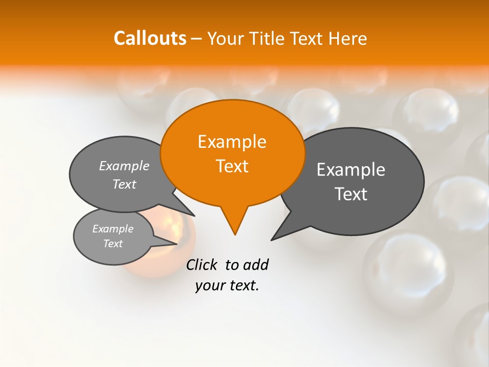 Abstract Elements Silver PowerPoint Template