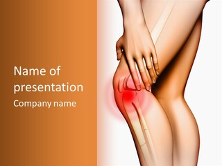 Anatomical Knee Care PowerPoint Template