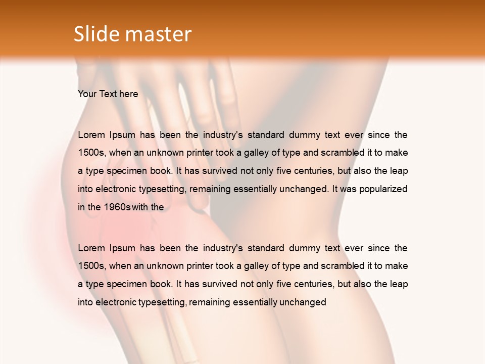 Anatomical Knee Care PowerPoint Template