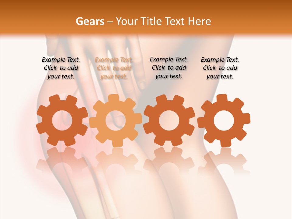 Anatomical Knee Care PowerPoint Template