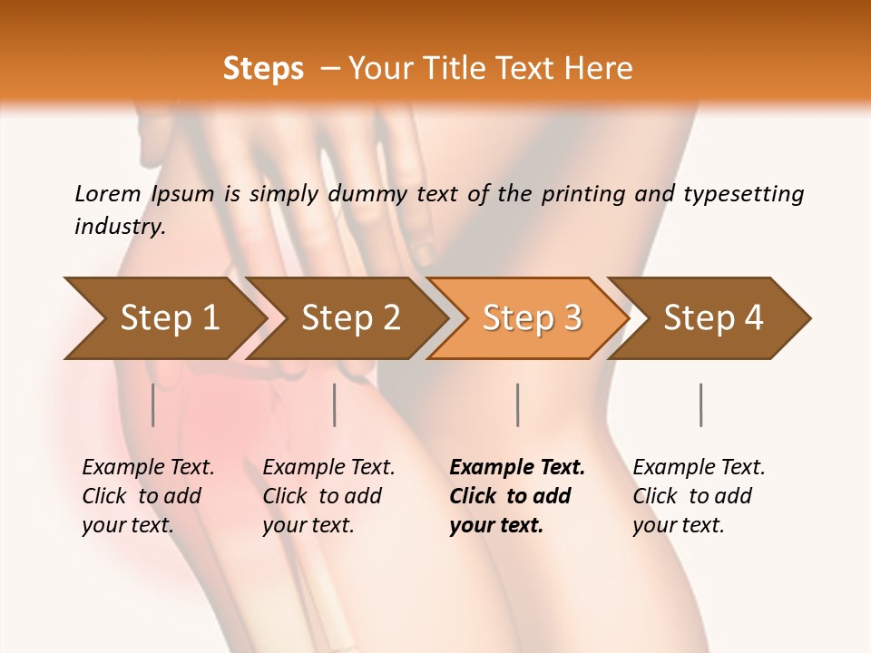 Anatomical Knee Care PowerPoint Template