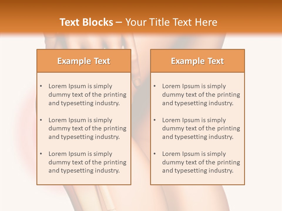 Anatomical Knee Care PowerPoint Template