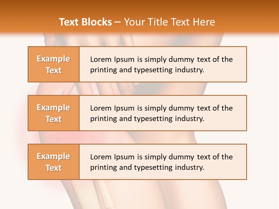 Anatomical Knee Care PowerPoint Template
