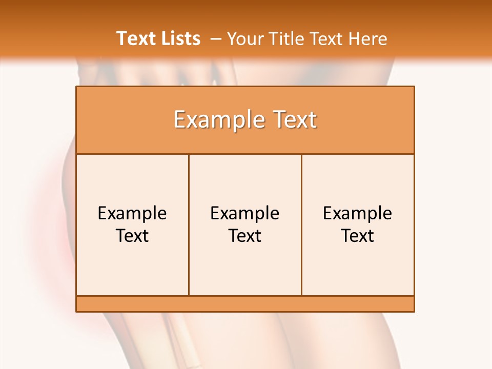 Anatomical Knee Care PowerPoint Template
