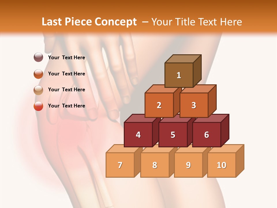 Anatomical Knee Care PowerPoint Template