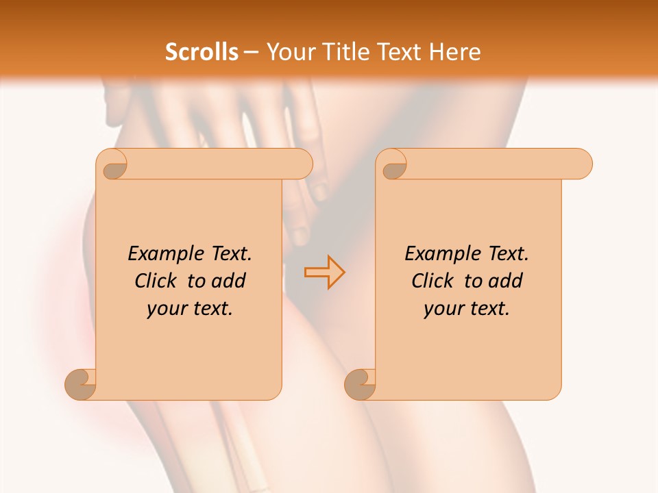 Anatomical Knee Care PowerPoint Template