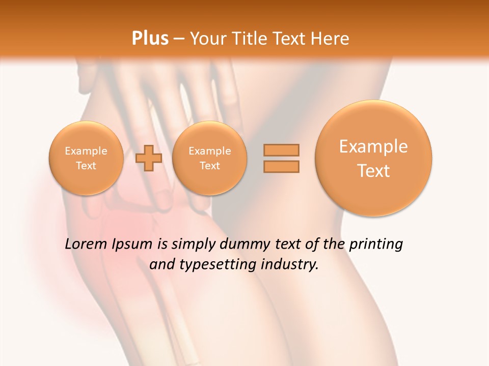 Anatomical Knee Care PowerPoint Template
