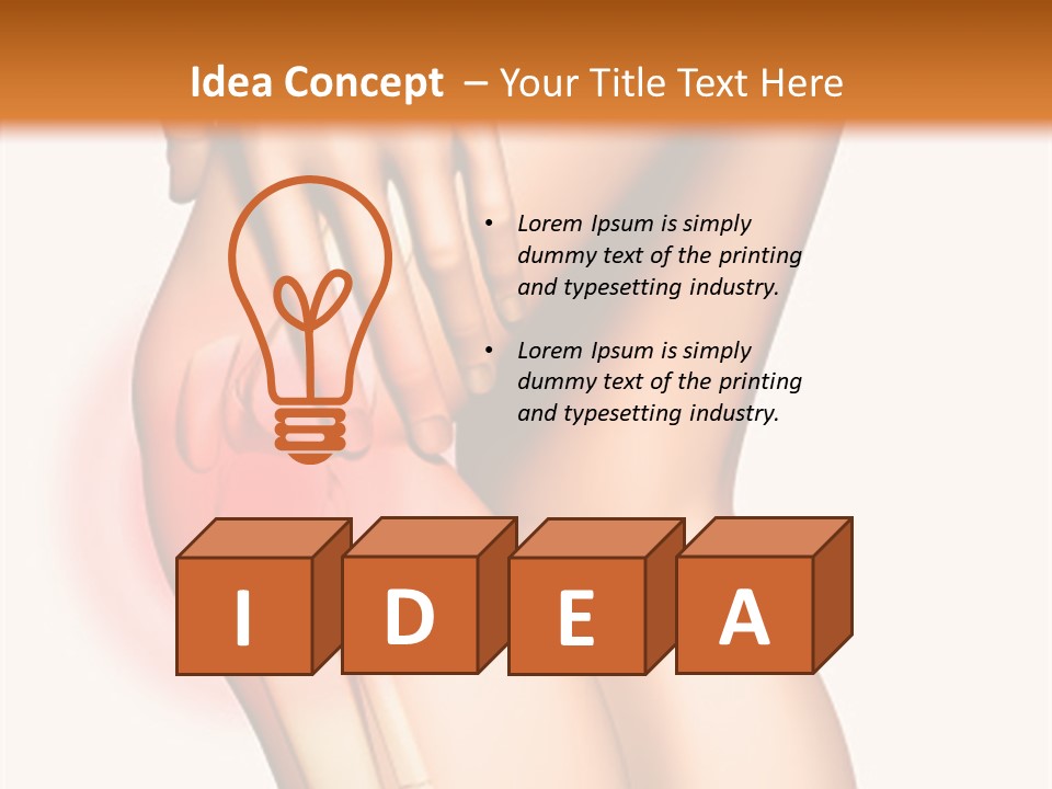 Anatomical Knee Care PowerPoint Template