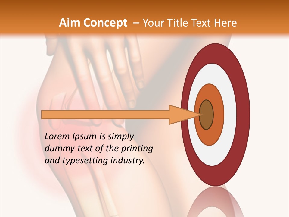 Anatomical Knee Care PowerPoint Template