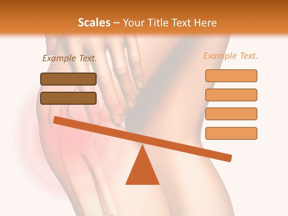 Anatomical Knee Care PowerPoint Template