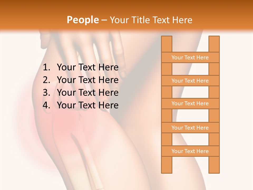 Anatomical Knee Care PowerPoint Template