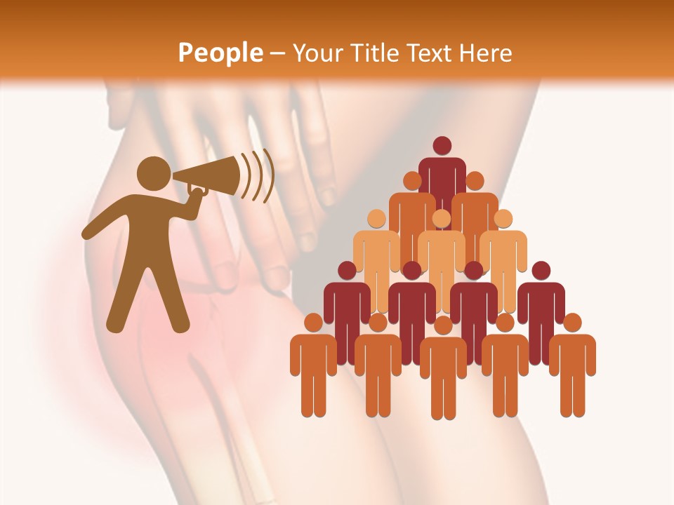 Anatomical Knee Care PowerPoint Template