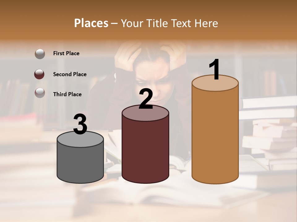 Adult Stress Person PowerPoint Template