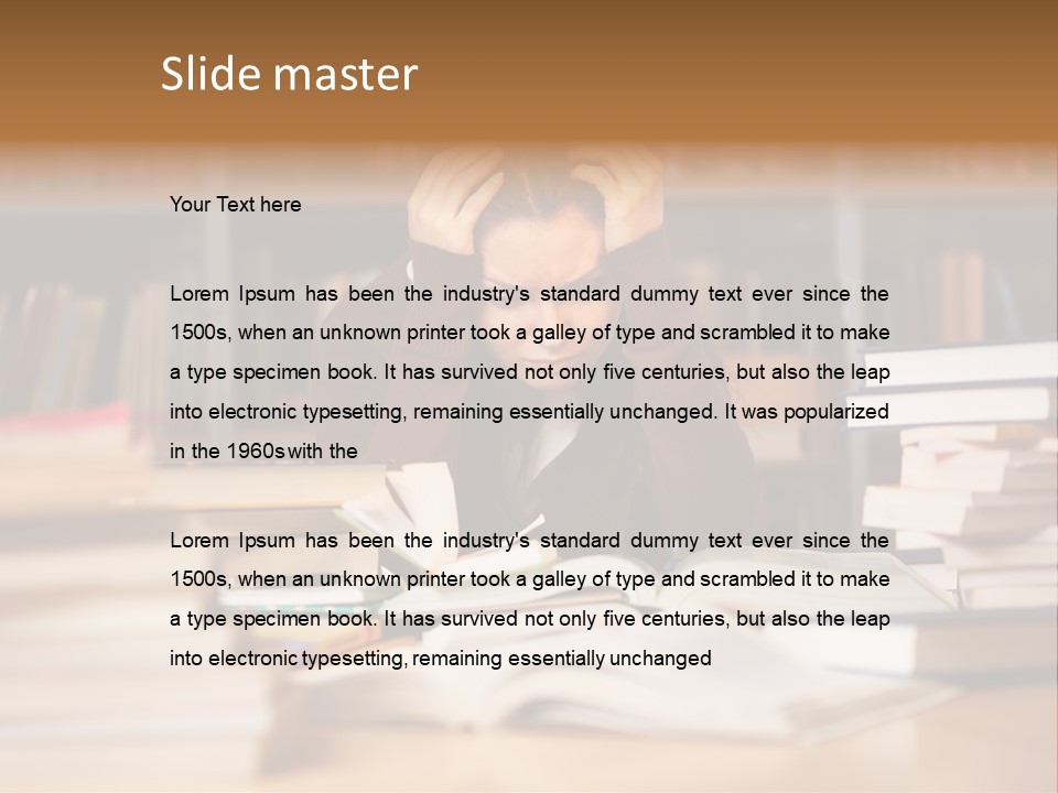 Adult Stress Person PowerPoint Template