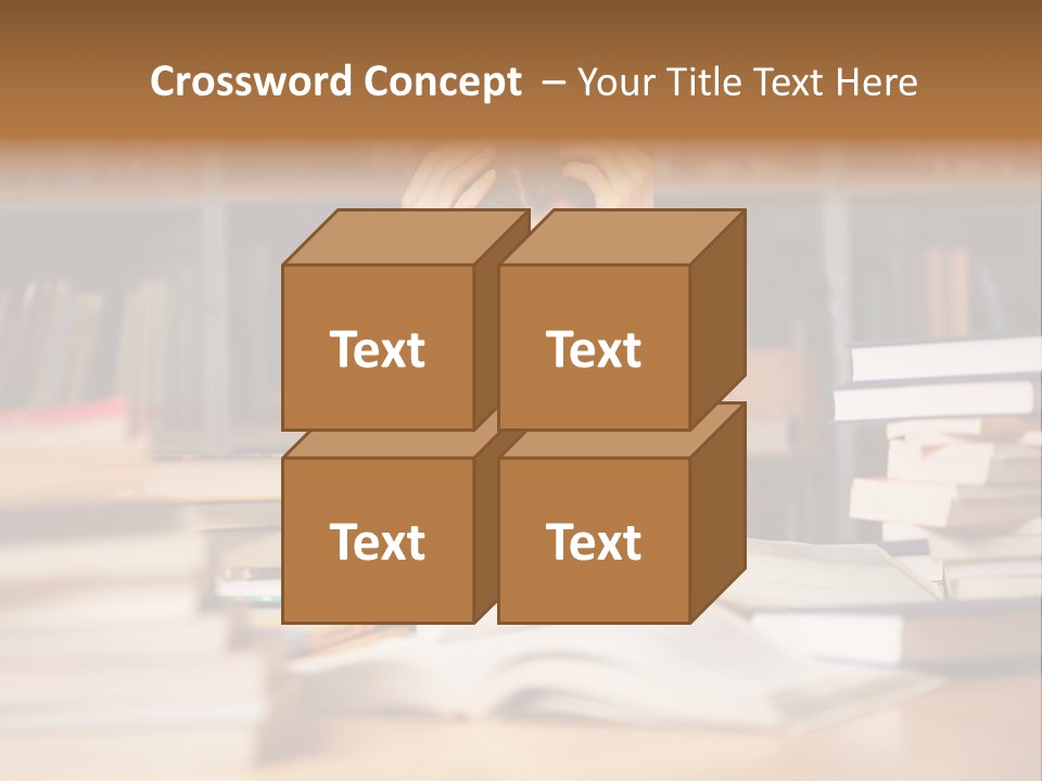 Adult Stress Person PowerPoint Template