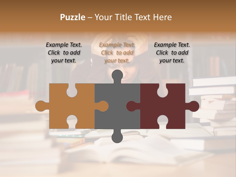 Adult Stress Person PowerPoint Template