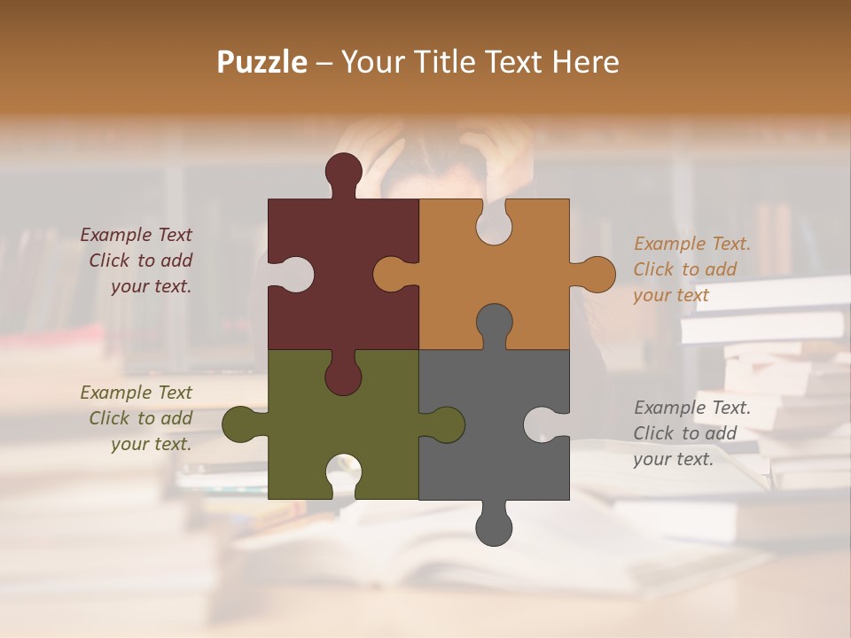 Adult Stress Person PowerPoint Template