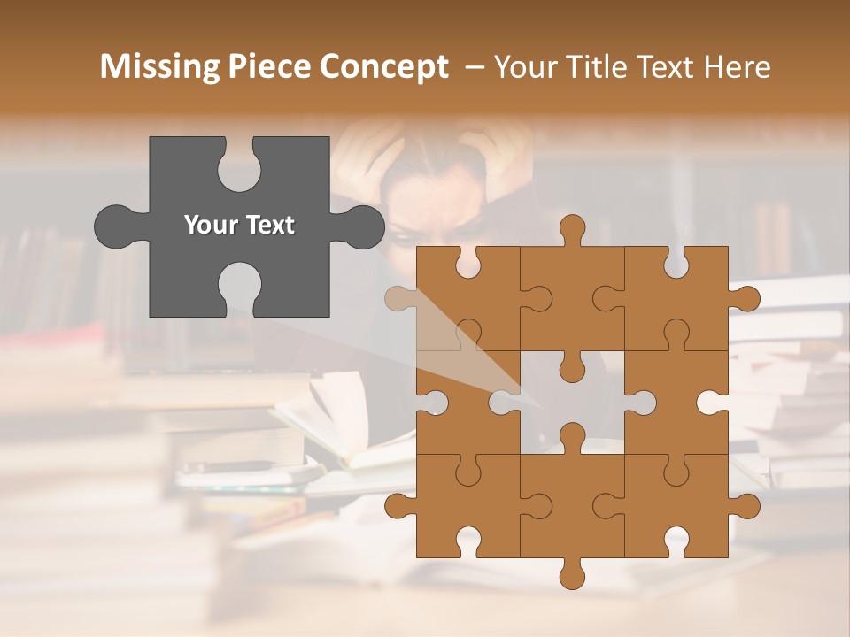 Adult Stress Person PowerPoint Template