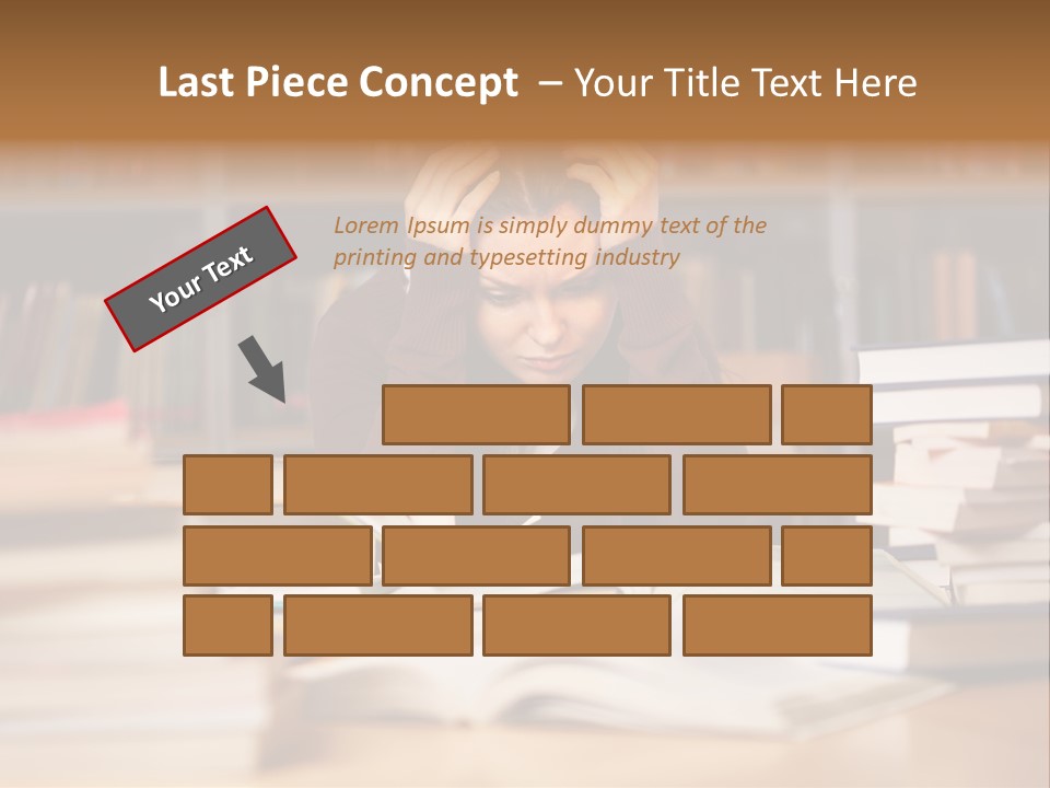 Adult Stress Person PowerPoint Template