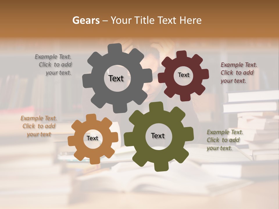 Adult Stress Person PowerPoint Template