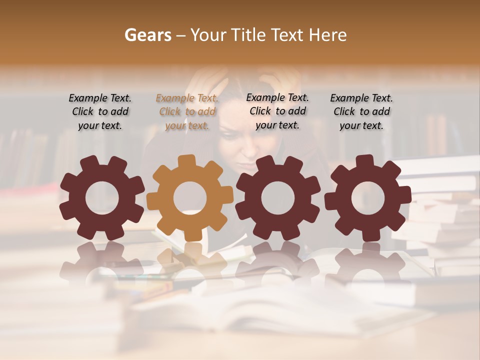 Adult Stress Person PowerPoint Template