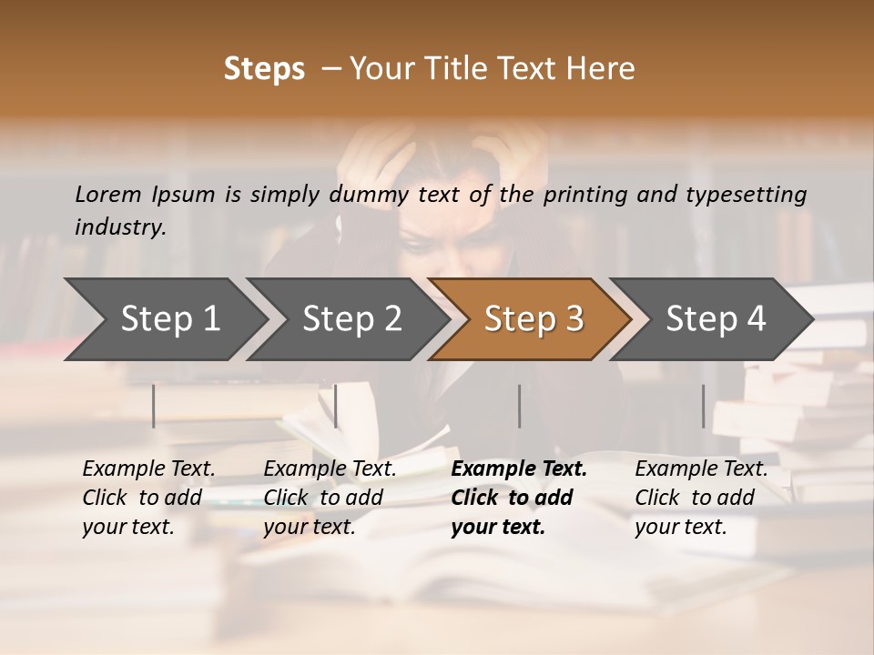 Adult Stress Person PowerPoint Template