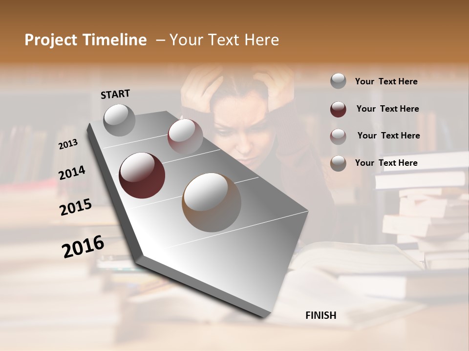 Adult Stress Person PowerPoint Template
