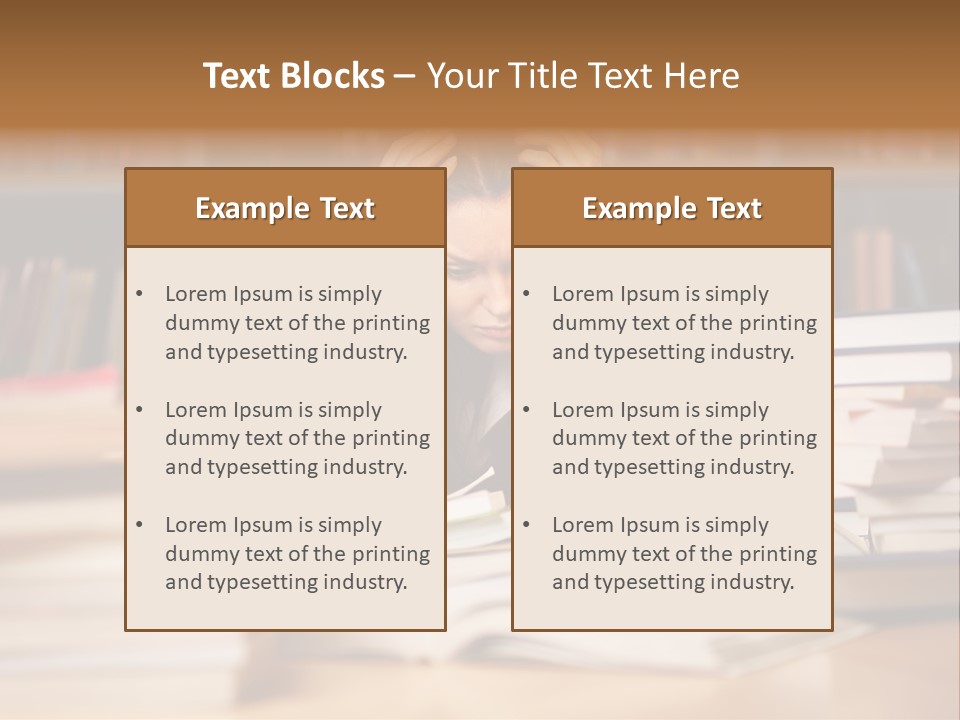 Adult Stress Person PowerPoint Template